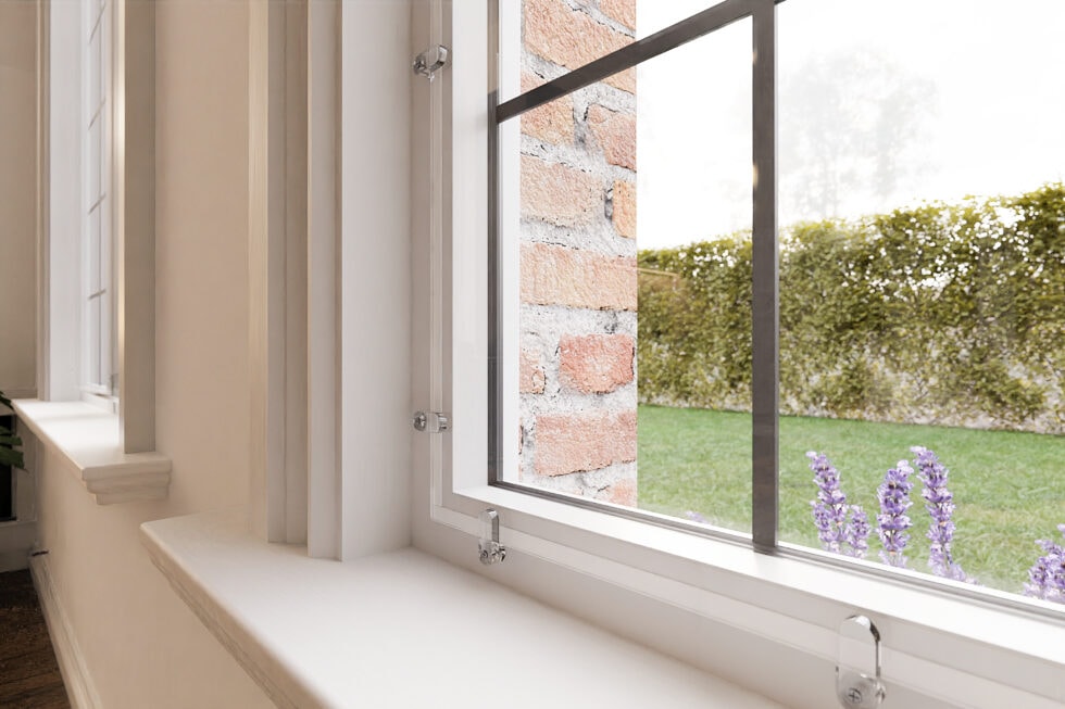 Secondary-glazing-for-stained-glass-window-with-clips-980x653