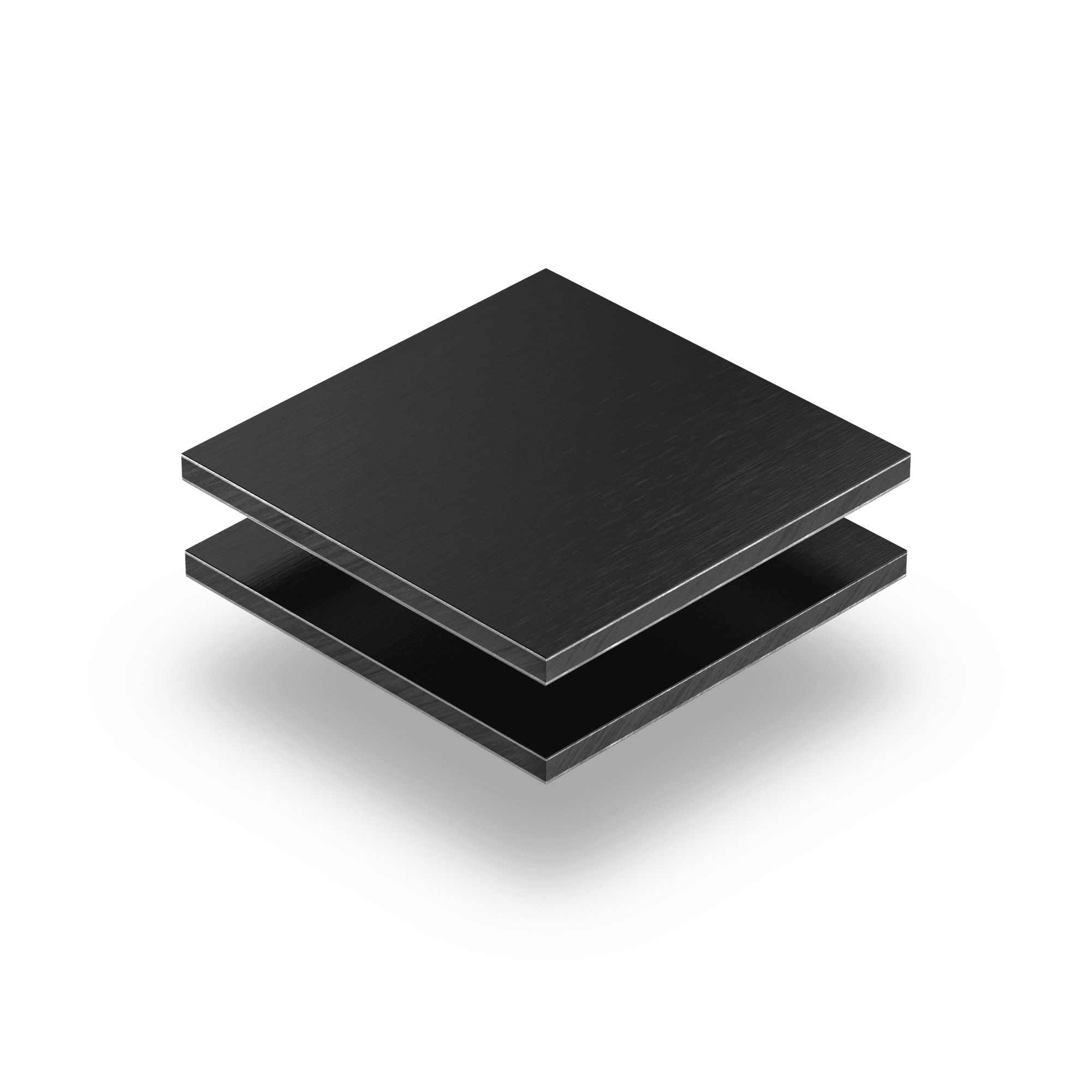 Alupanel czarny szczotkowany 3 mm