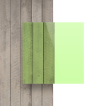 Plexi fluorescencyjny zielony - Widok z przodu