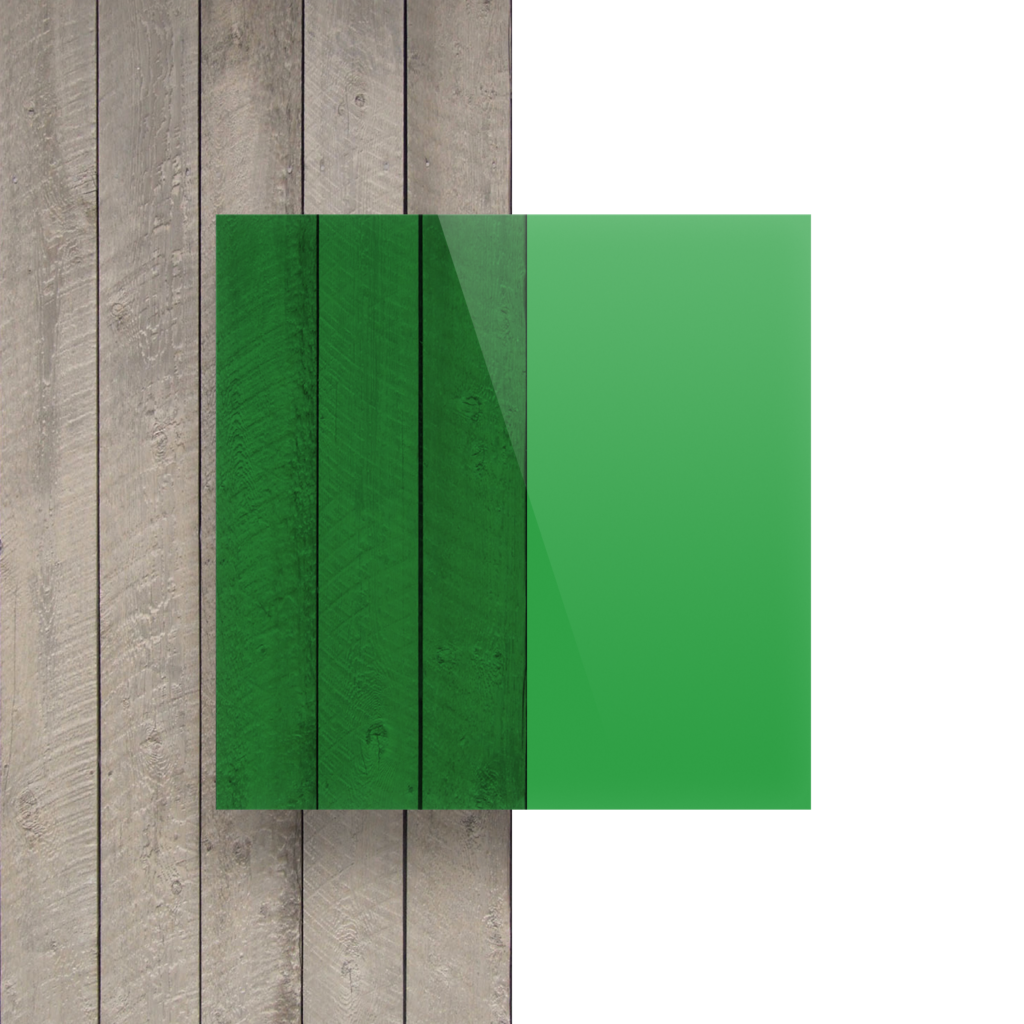 Plexi przyciemniany zielony - Widok z przodu