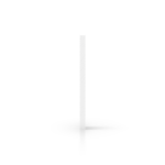 Płyta plexi na litery w kolorze białym - Widok z boku