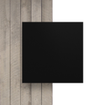Płyta plexi na litery w kolorze czarnym - Widok z przodu