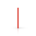 Płyta plexi na litery w kolorze czerwonym - Widok z boku