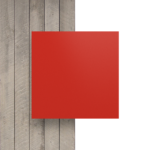Płyta plexi na litery w kolorze czerwonym - Widok z przodu