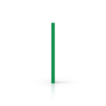 Płyta plexi na litery w kolorze miętowej zieleni - Widok z boku