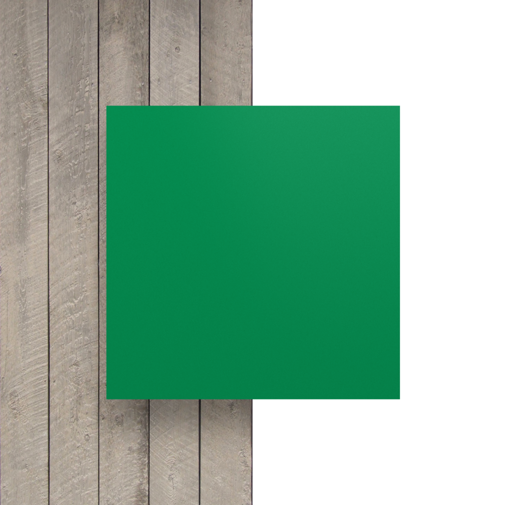 Płyta plexi na litery w kolorze miętowej zieleni - Widok z przodu