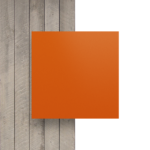 Płyta plexi na litery w kolorze pomarańczowym - Widok z przodu